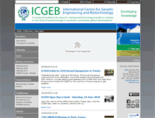 Tablet Screenshot of icgeb.org